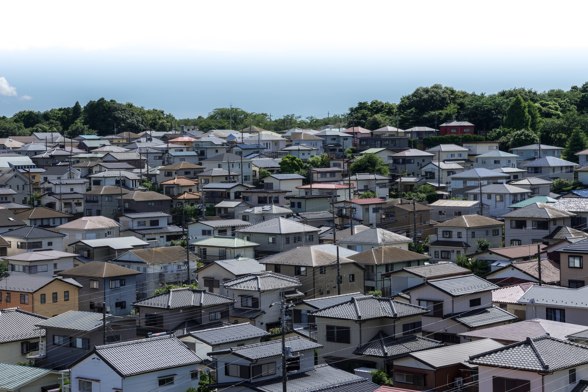 昭和時代の家並み